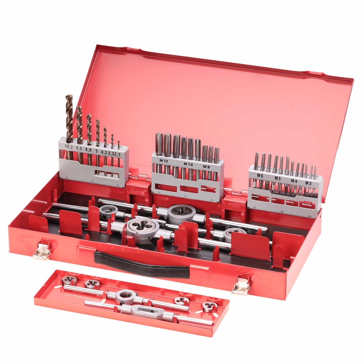 Набор метчиков и плашек RUKO 44 предмета HSSE M3-M12 245030E