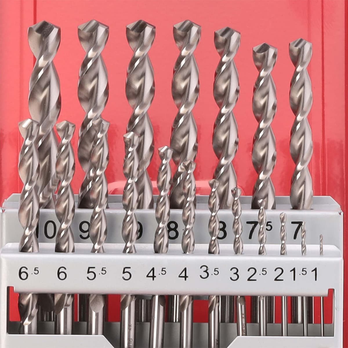 Набор сверл RUKO HSSE-Co5 130° UTL3000 DIN338 1,0-10,0 мм 19 шт 229214