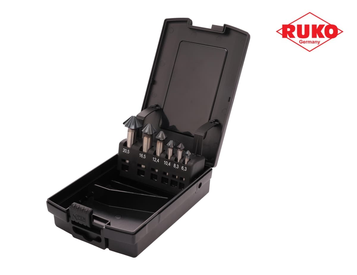 Набор зенковок RUKO UltimateCut 4S 90° 6,3-20,5 мм HSS-G RUnaTEC 4z 6 шт 102890PRO