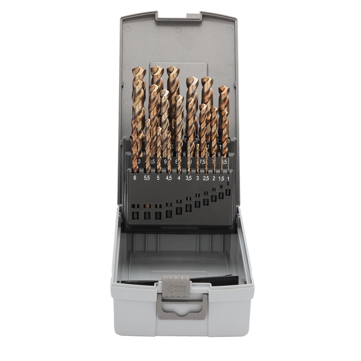 Набор сверл RUKO HSSE-Co5 130° DIN338 1,0-13,0 мм 25 шт 228215RO