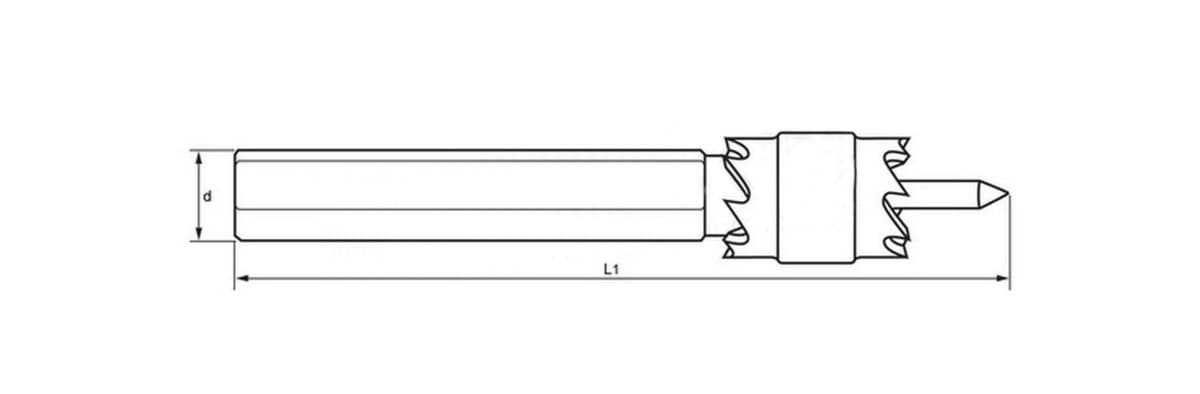 Сверло кольцевое по точечной сварке RUKO HSS-R 9,6х72 мм 101101