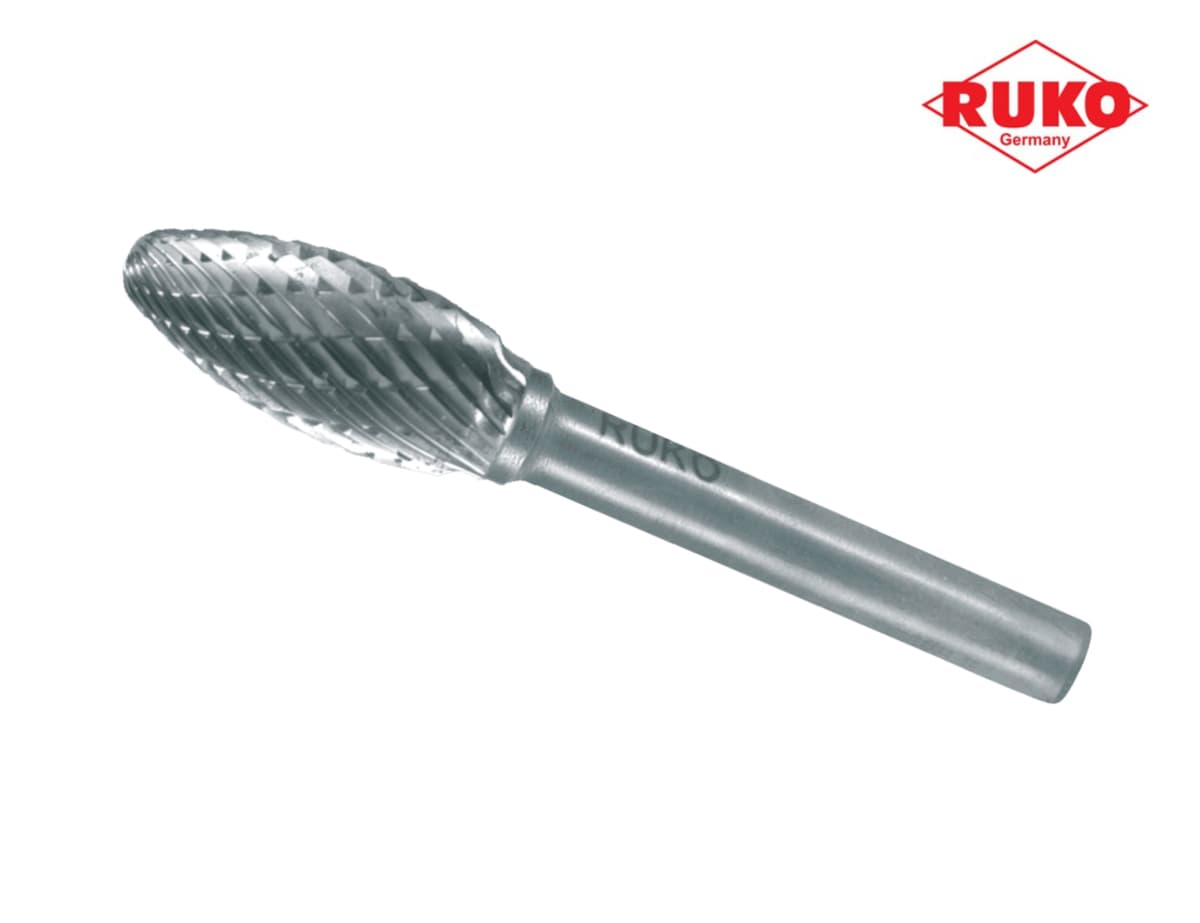 Бор-фреза твердосплавная RUKO HM H(FLH) 10,0x20x65x6 мм 116219
