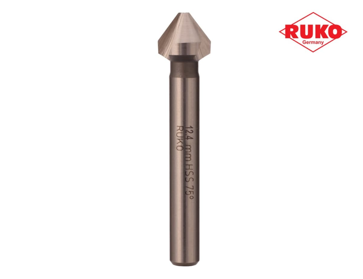 Зенковка RUKO ц/х 75° 12,4 мм HSS-G 3z L56 мм Ø8 мм 102224