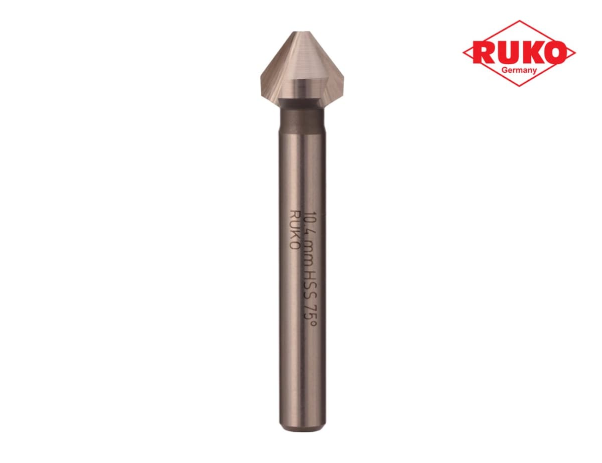 Зенковка RUKO ц/х 75° 10,4 мм HSS-G 3z L50 мм Ø6 мм 102223