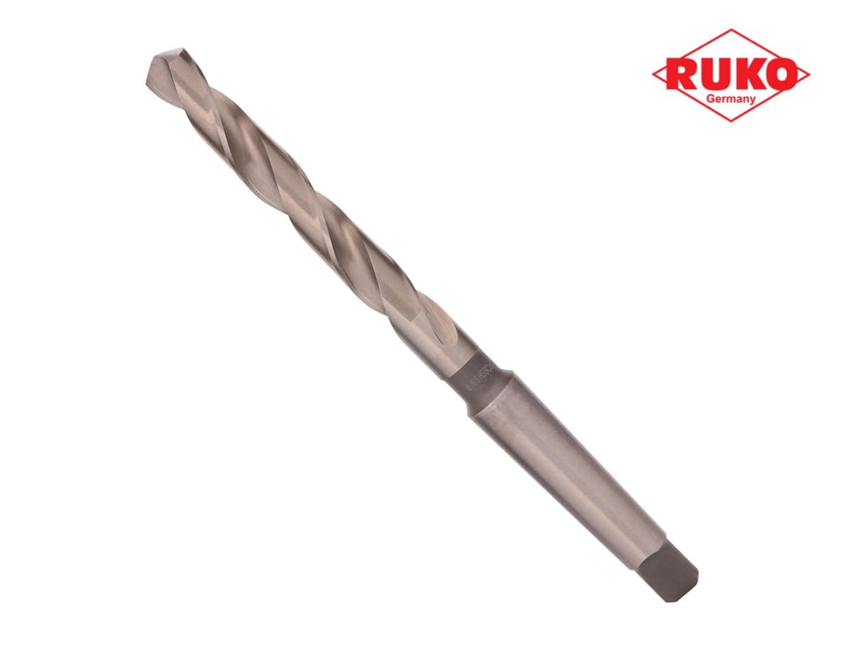 Сверло с коническим хвостовиком RUKO HSSE-Co5 10,5x168/87 мм DIN345 h8 6xD 118° KM1 204105E