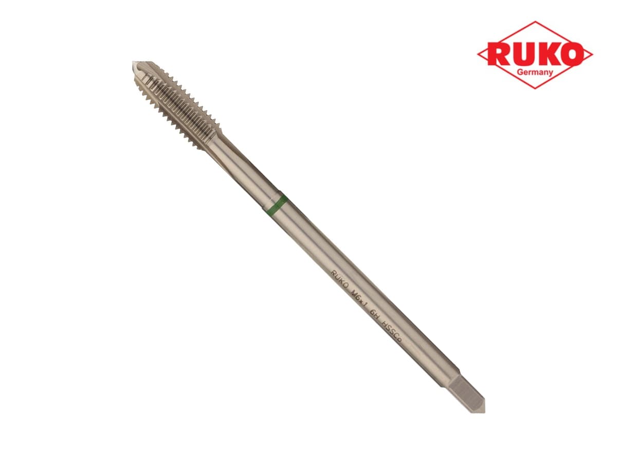 Метчик машинный RUKO HSSE DIN376 6h метрическая резьба М6х1,0 мм 232061E