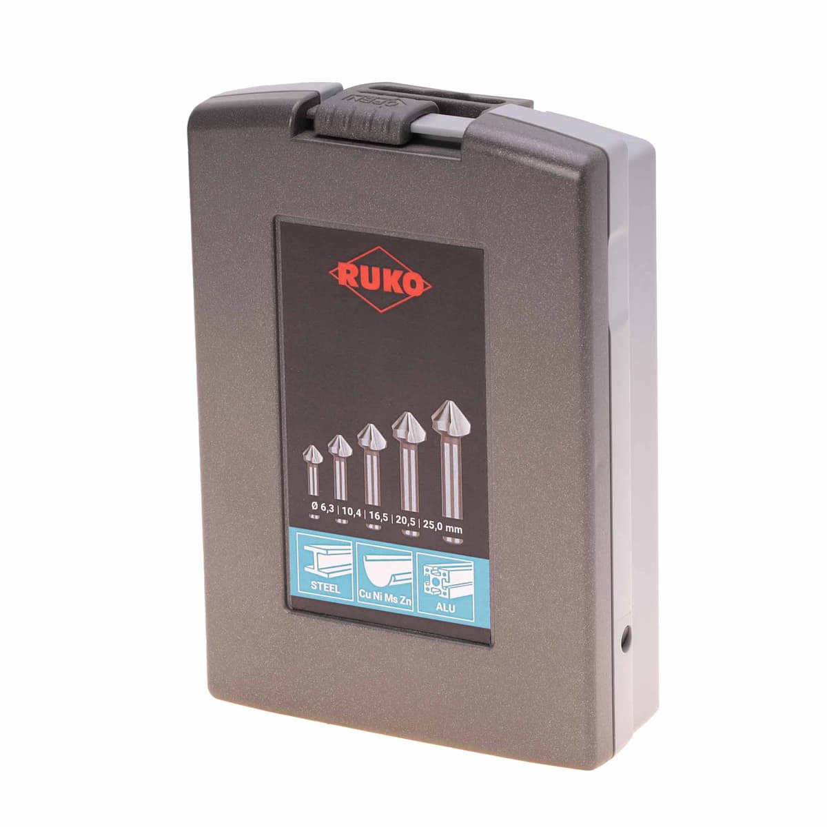 Набор зенковок RUKO 90° 6,3-25 мм DIN335C HSS-G 3z 5 шт 102154RO