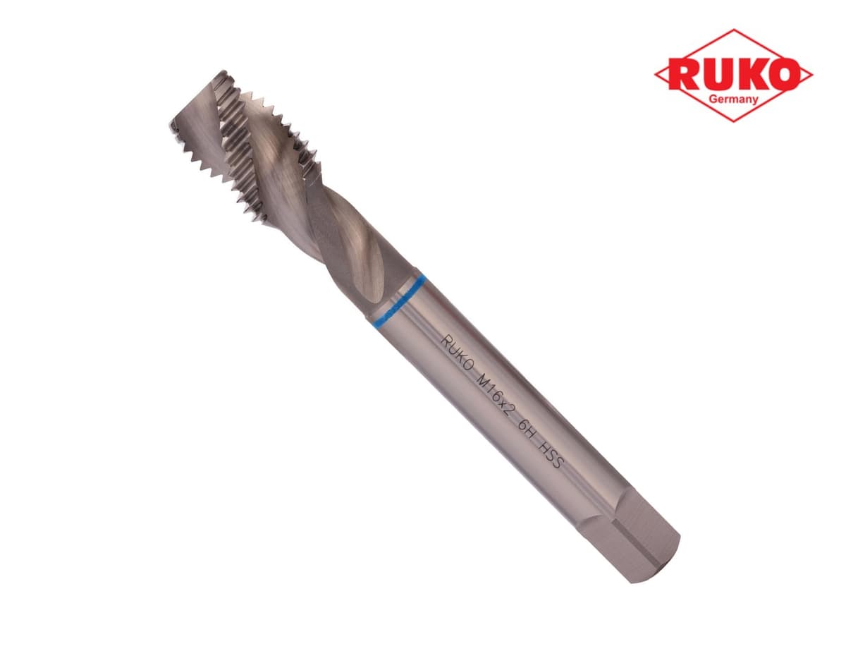Метчик винтовой машинный RUKO HSS-G DIN376 6h R35 метрическая резьба М16х2,0 мм 233160