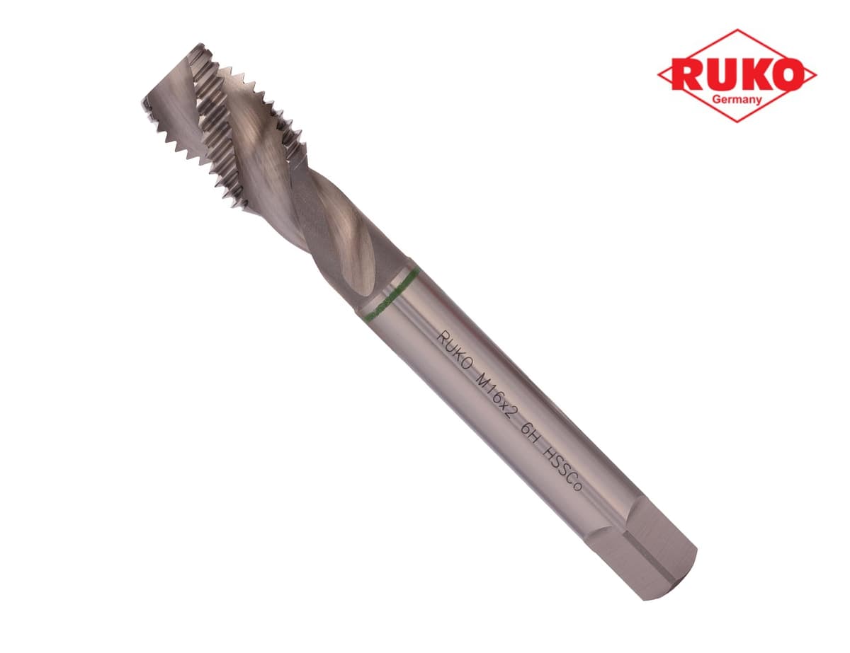 Метчик винтовой машинный RUKO HSSE DIN376 6h R35 метрическая резьба М16х2,0 мм 233160E