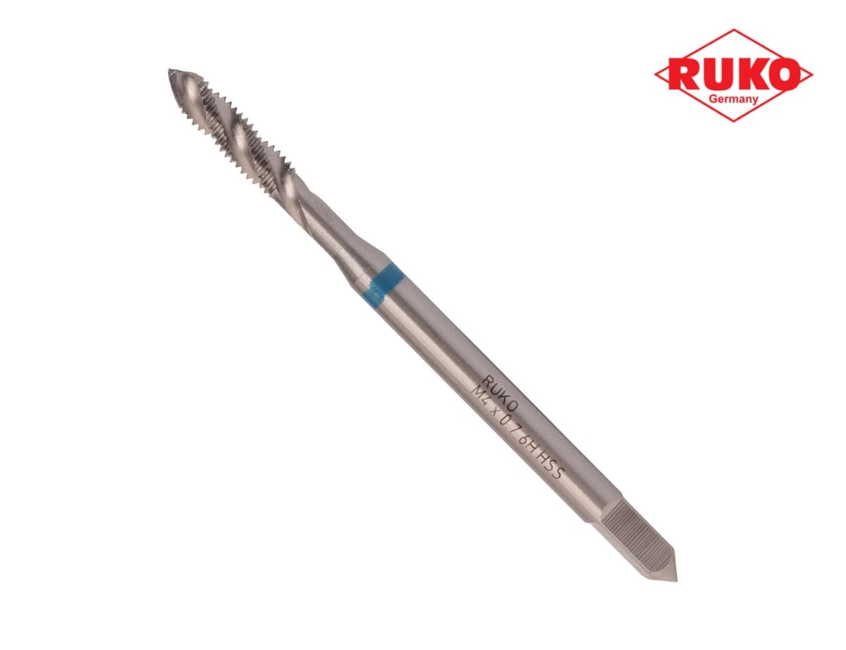 Метчик винтовой машинный RUKO HSS-G DIN371 6h метрическая резьба М4х0,7 мм 234040