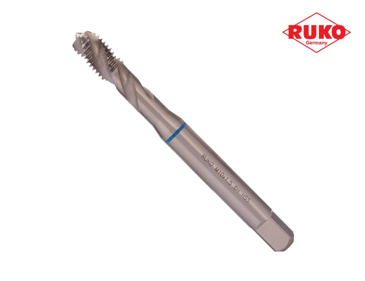 Метчик винтовой машинный RUKO HSS-G DIN371 6h метрическая резьба М10х1,5 мм 234100