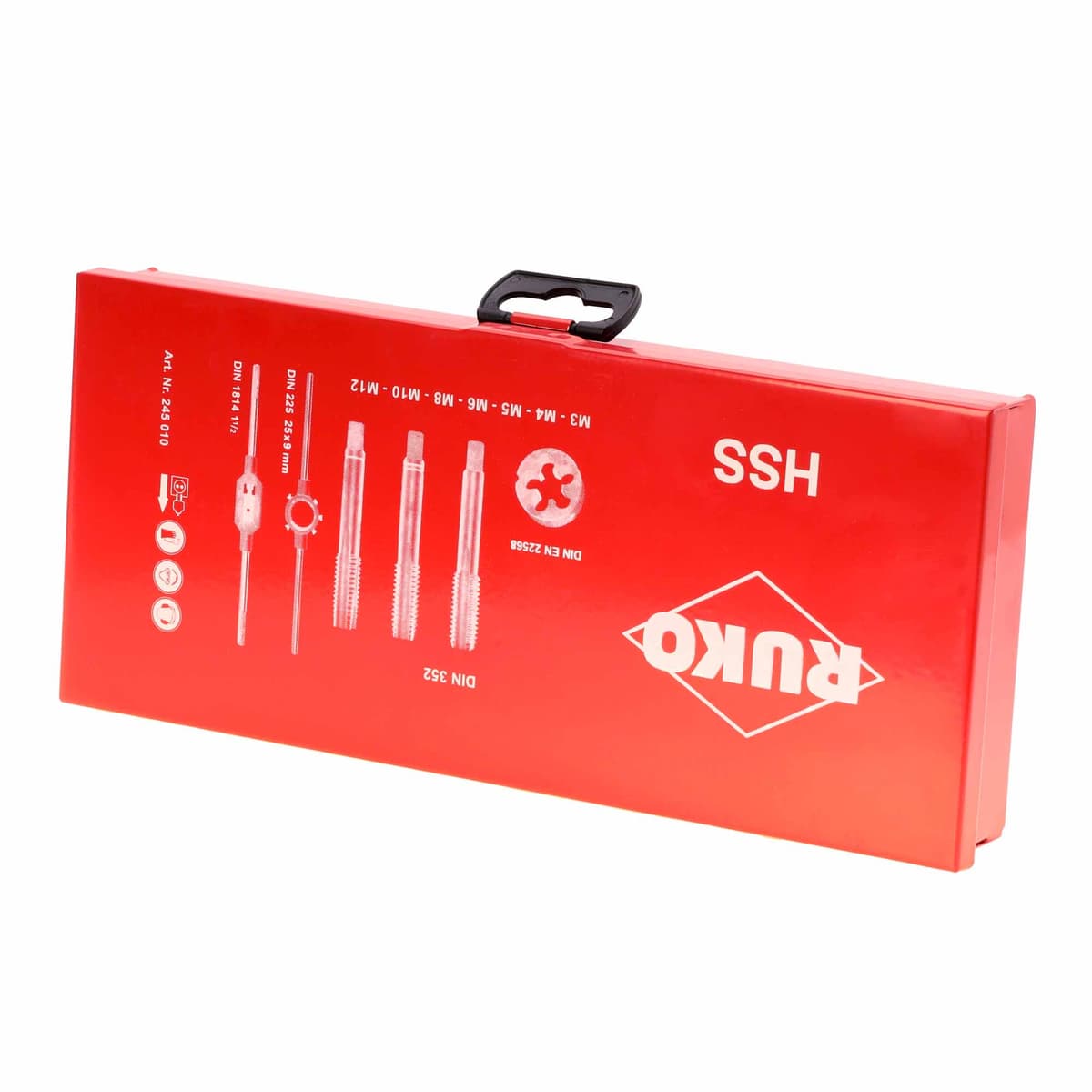 Набор метчиков и плашек RUKO 31 предмет HSS-G M3-M12 245010