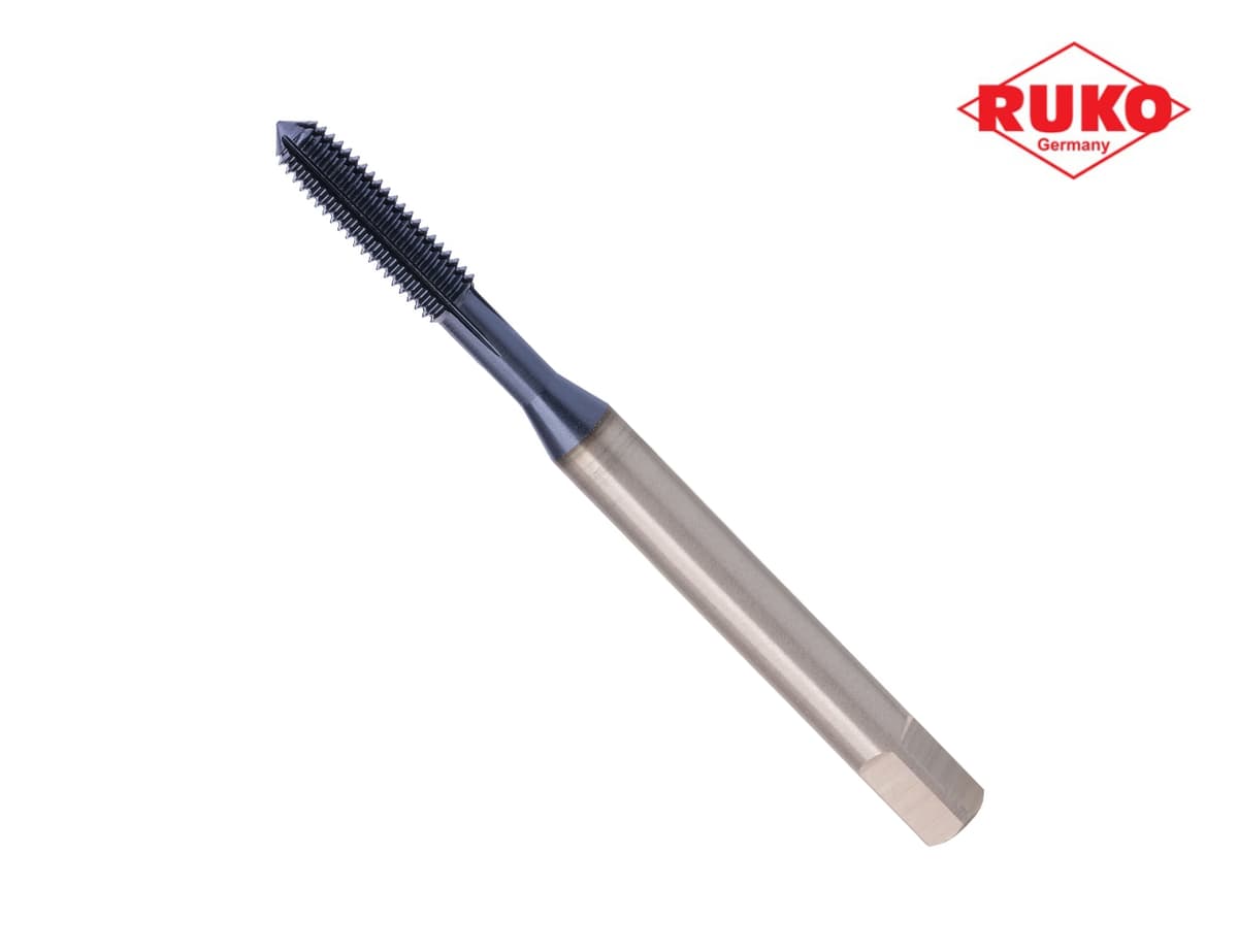 Метчик раскатник машинный RUKO HSSE TiALN DIN2174 6h метрическая резьба М3х0,5 мм 271003F