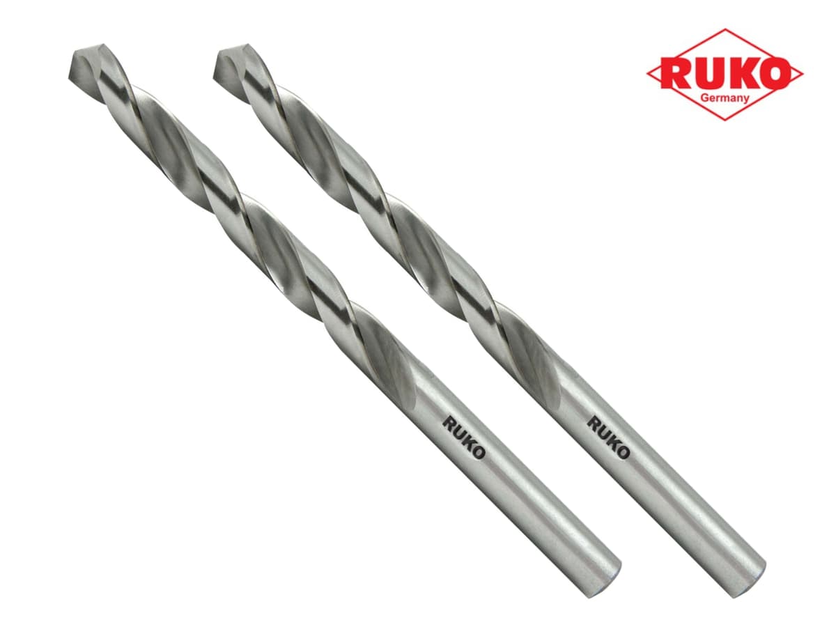 Сверло по металлу RUKO HSS-G 1,0x34/12 мм DIN338 h8 5xD 118° 2 шт 2144010