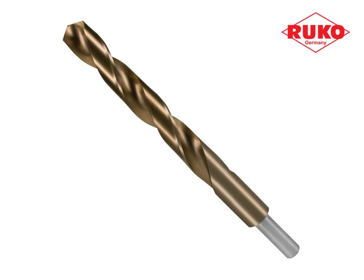 Сверло с проточенным хвостовиком по металлу RUKO HSSE-Co5 VA 10,5x133/87 мм DIN338 h8 5xD 130° 2005105