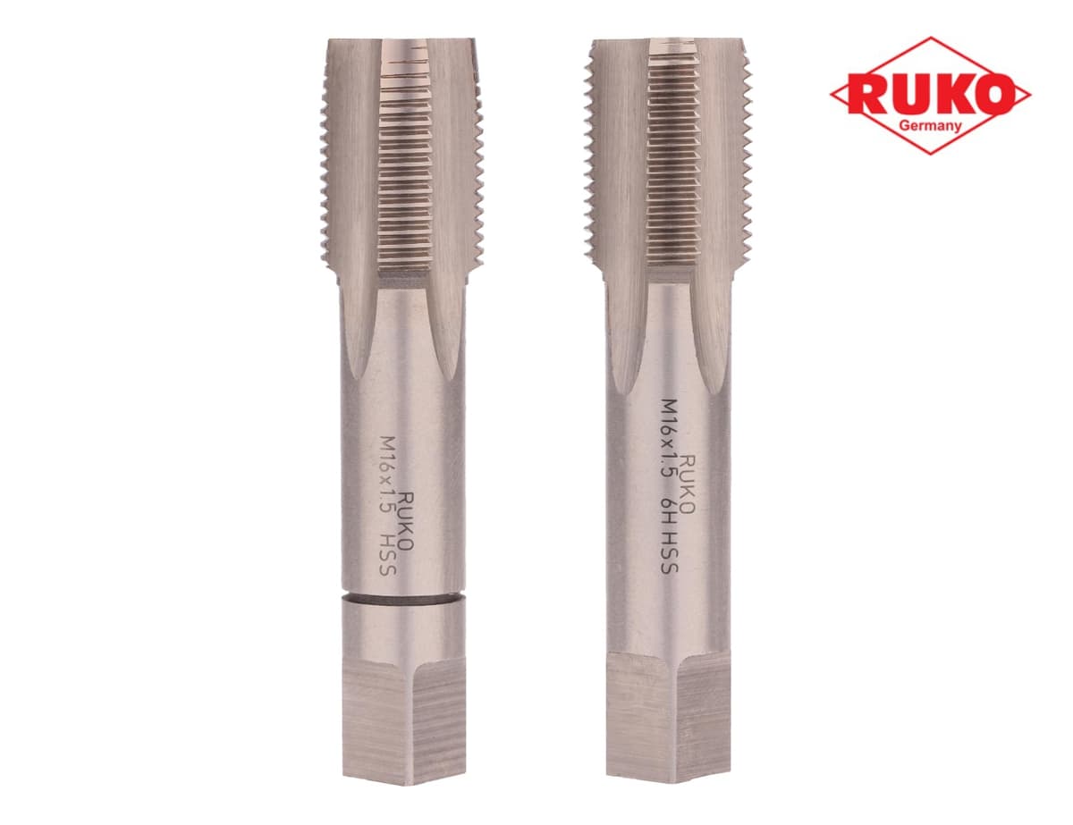 Набор метчиков RUKO HSS-G DIN2181 6h метрическая резьба М16х1,5 мм 2 шт 235160