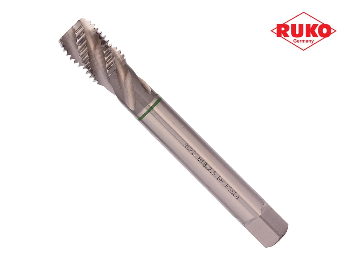 Метчик винтовой машинный RUKO HSSE DIN376 6h R35 метрическая резьба М18х2,5 мм 233180E