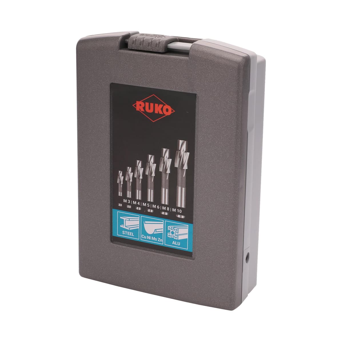 Набор цековок RUKO М3-M10 DIN373 (проходные) HSS 6 шт 102450RO