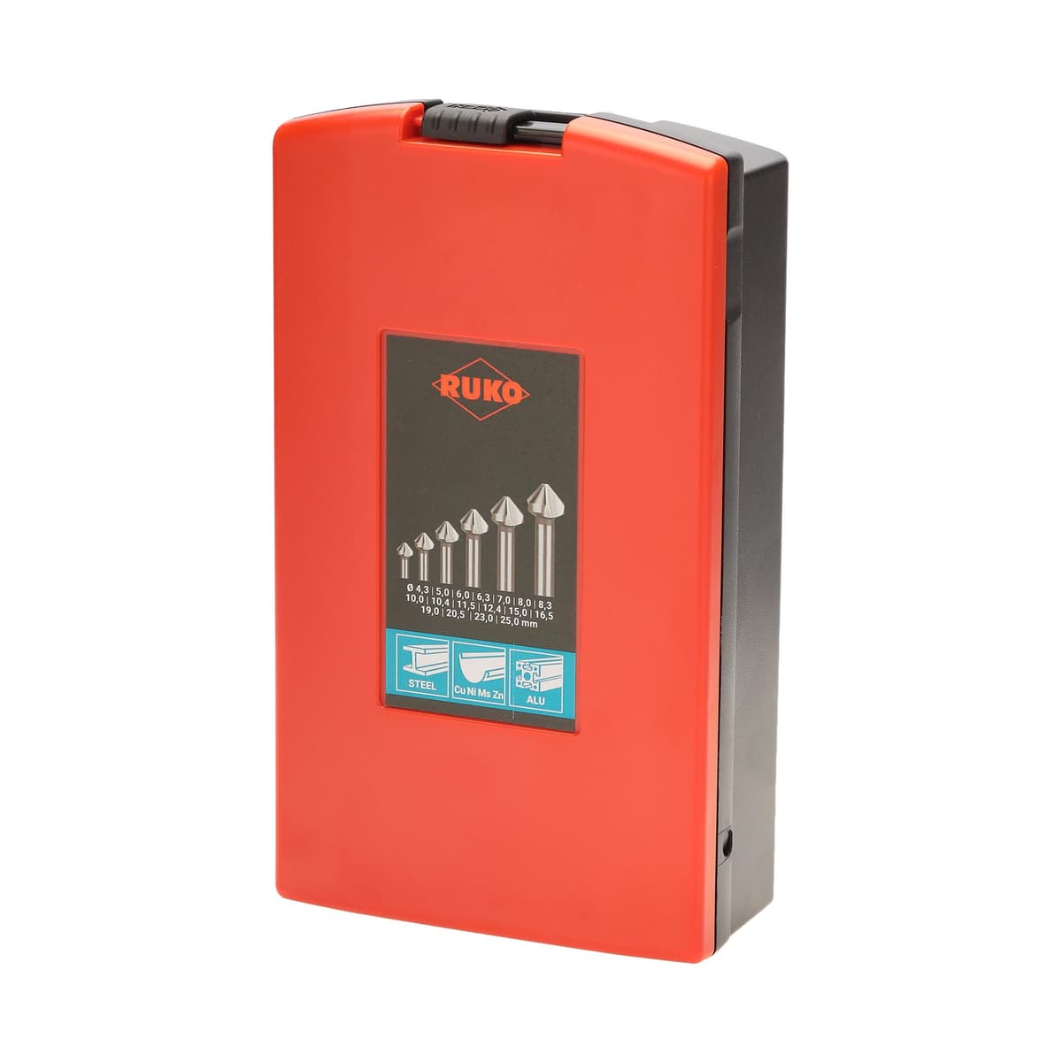 Набор зенковок RUKO 90° 4,3-25 мм DIN335C HSS-G 3z 17 шт 102155RO