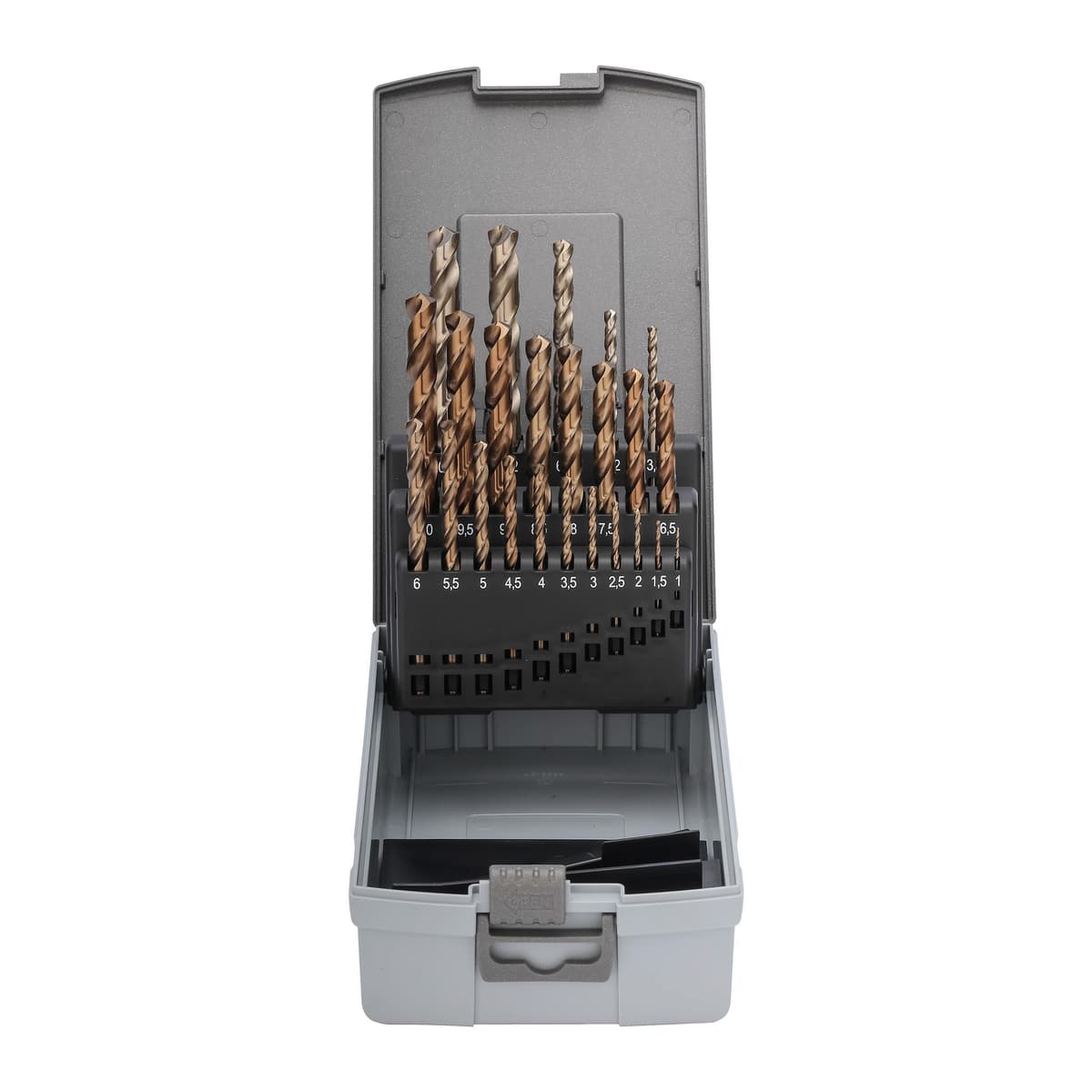 Набор сверл RUKO HSSE-Co5 130° DIN338 1,0-10,5 мм 24 шт 215216RO