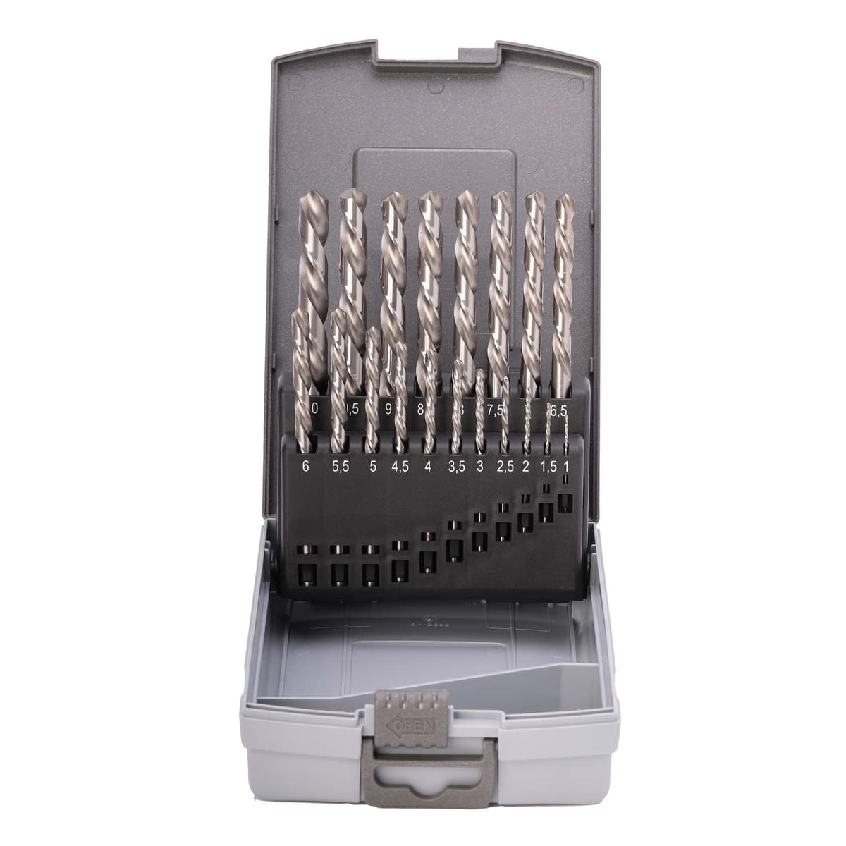 Набор сверл левого вращения RUKO HSS-G 118° DIN338 1,0-10,0 мм 19 шт 214214LIRO