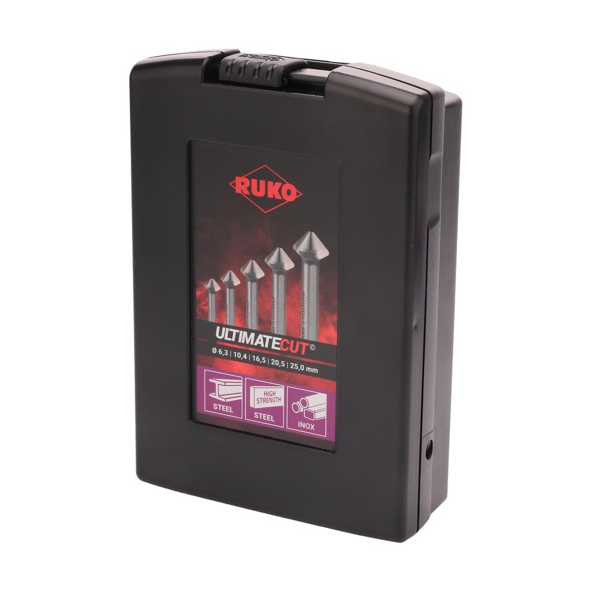 Набор зенковок RUKO UltimateCut 90° 6,3-25 мм HSSE-Co5 3z 5 шт 102791ERO