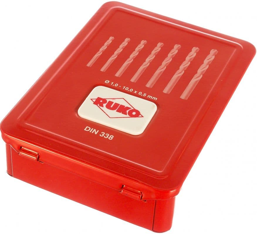 Набор сверл RUKO Speed Cut HSS-G 1,0-10,0 мм 19 шт 288214