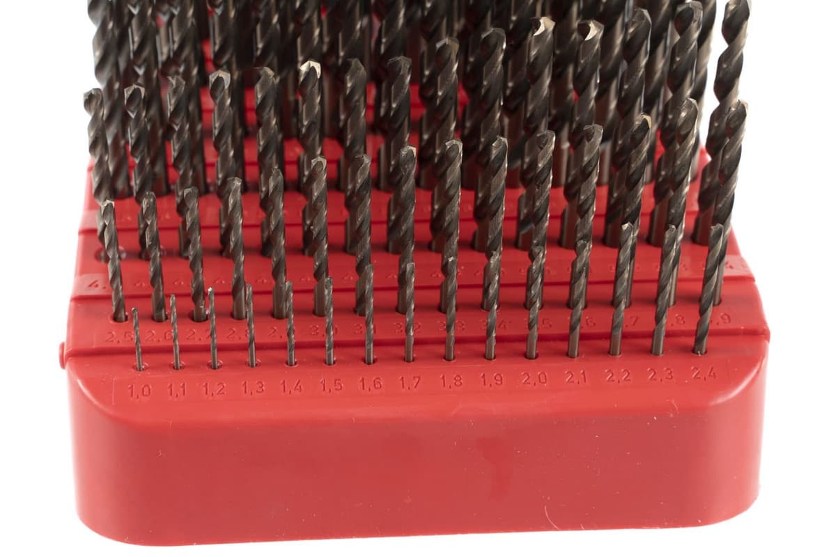 Набор сверл RUKO HSSE-Co5 130° DIN338 1,0-10,0 мм 91 шт 215223