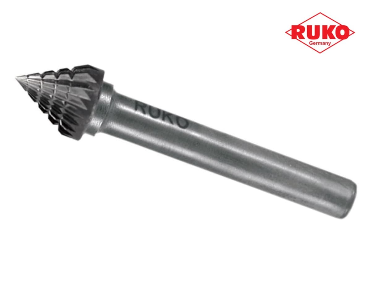 Бор-фреза твердосплавная RUKO HM  J(KSJ) 60° 10,0x8,7x53x6 мм 116224