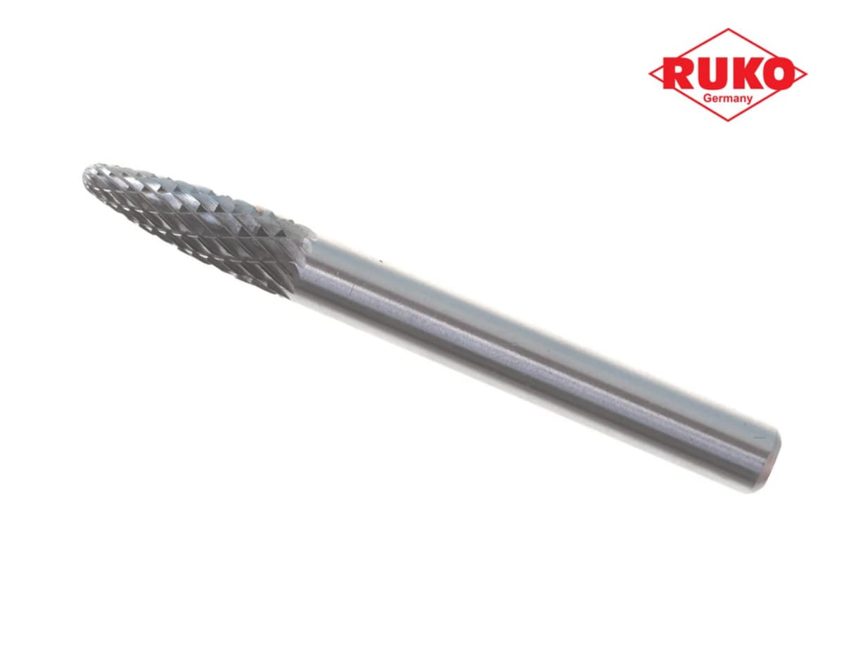 Бор-фреза твердосплавная RUKO HM F(RBF) 6,0x18x58x6 мм 116030