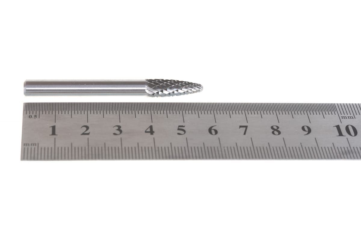 Бор-фреза твердосплавная RUKO HM F(RBF) 6,0x18x58x6 мм 116030