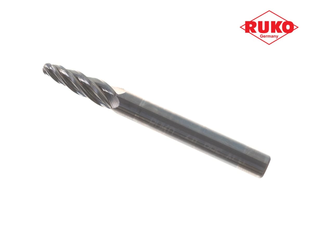 Бор-фреза твердосплавная RUKO HM ALU F(RBF) 6,0x18x58x6 мм 116030A