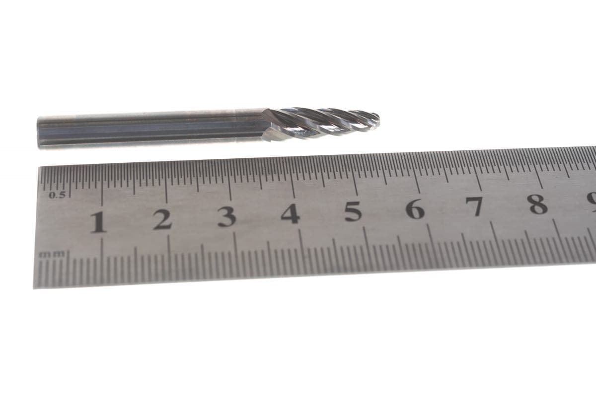 Бор-фреза твердосплавная RUKO HM ALU F(RBF) 6,0x18x58x6 мм 116030A