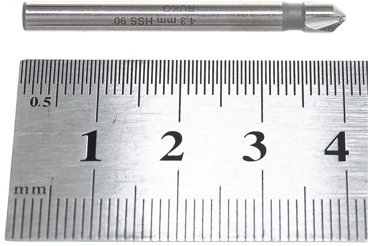 Зенковка RUKO ц/х 90° 4,3 мм HSS-G 3z DIN335C L50 мм Ø4 мм 102101