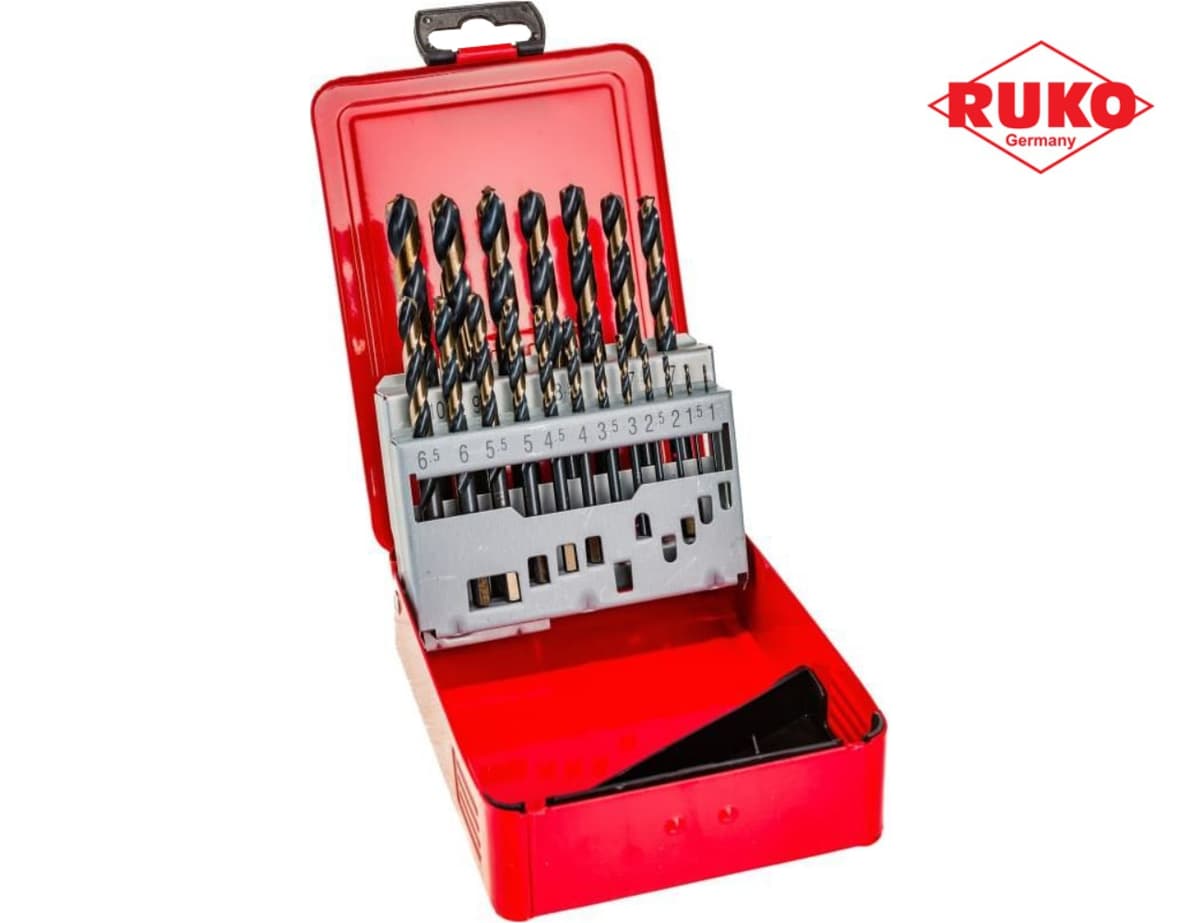 Набор сверл RUKO Speed Cut HSS-G 1,0-10,0 мм 19 шт 288214