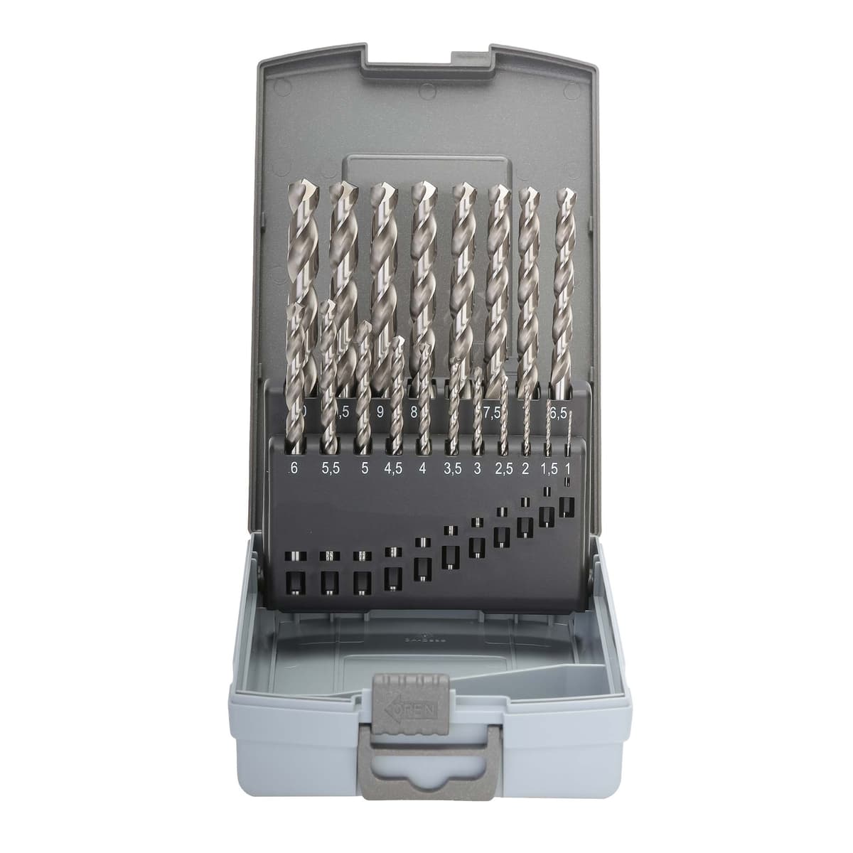 Набор сверл RUKO HSSE-Co8 VA 130° DIN338 1,0-10,0 мм 19 шт 281214ERO