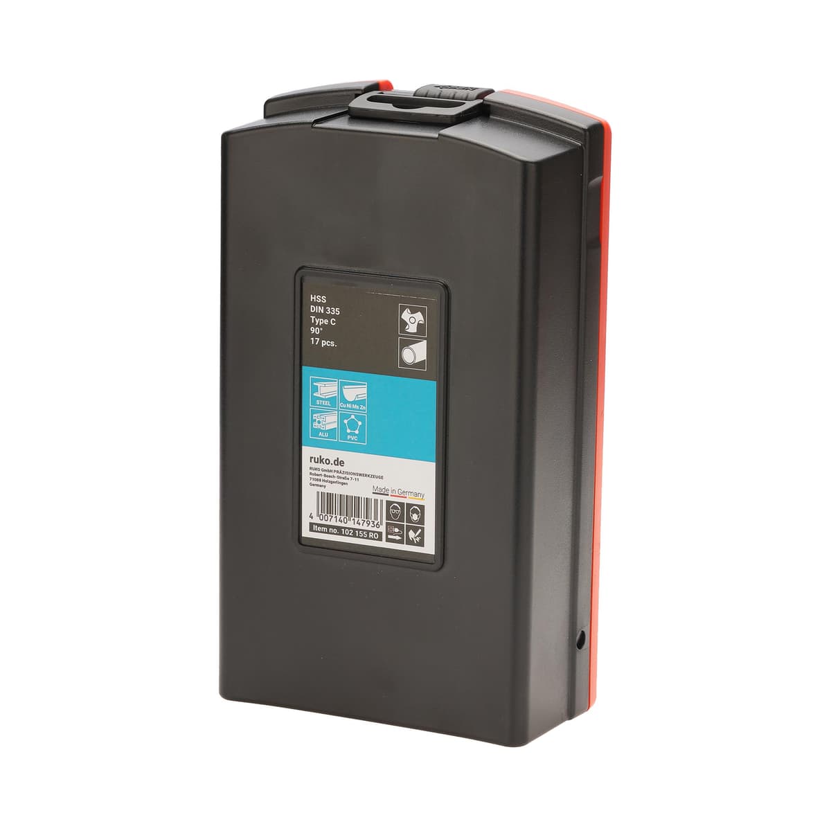 Набор зенковок RUKO 90° 4,3-25 мм DIN335C HSS-G 3z 17 шт 102155RO