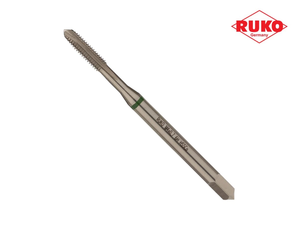 Метчик машинный RUKO HSSE DIN371 6h метрическая резьба М4х0,7 мм 232040E