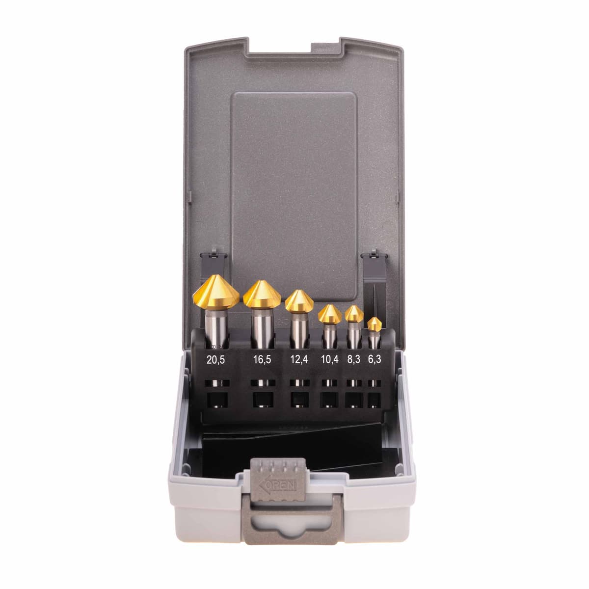 Набор зенковок RUKO 90° 6,3-20,5 мм DIN335C HSS-G TiN 3z 6 шт 102152TRO