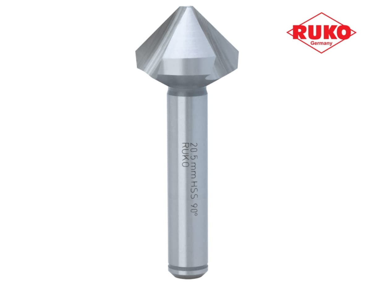 Зенковка RUKO ц/х 90° 20,5 мм HSS-G 3z DIN335C L63 мм Ø10 мм M10(BF) 102121