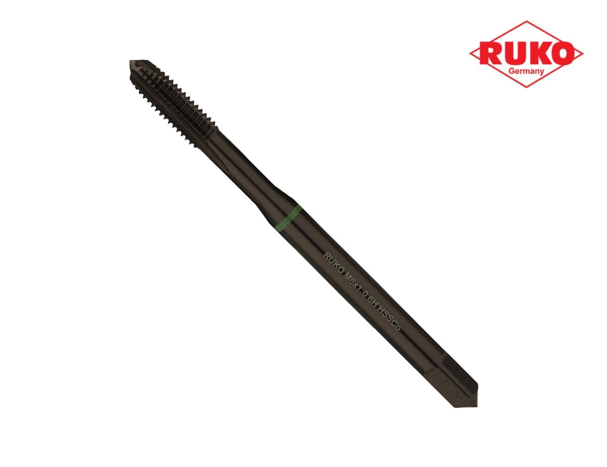 Метчик машинный RUKO HSSE VAP DIN371 6h метрическая резьба М6х1,0 мм 232060VA
