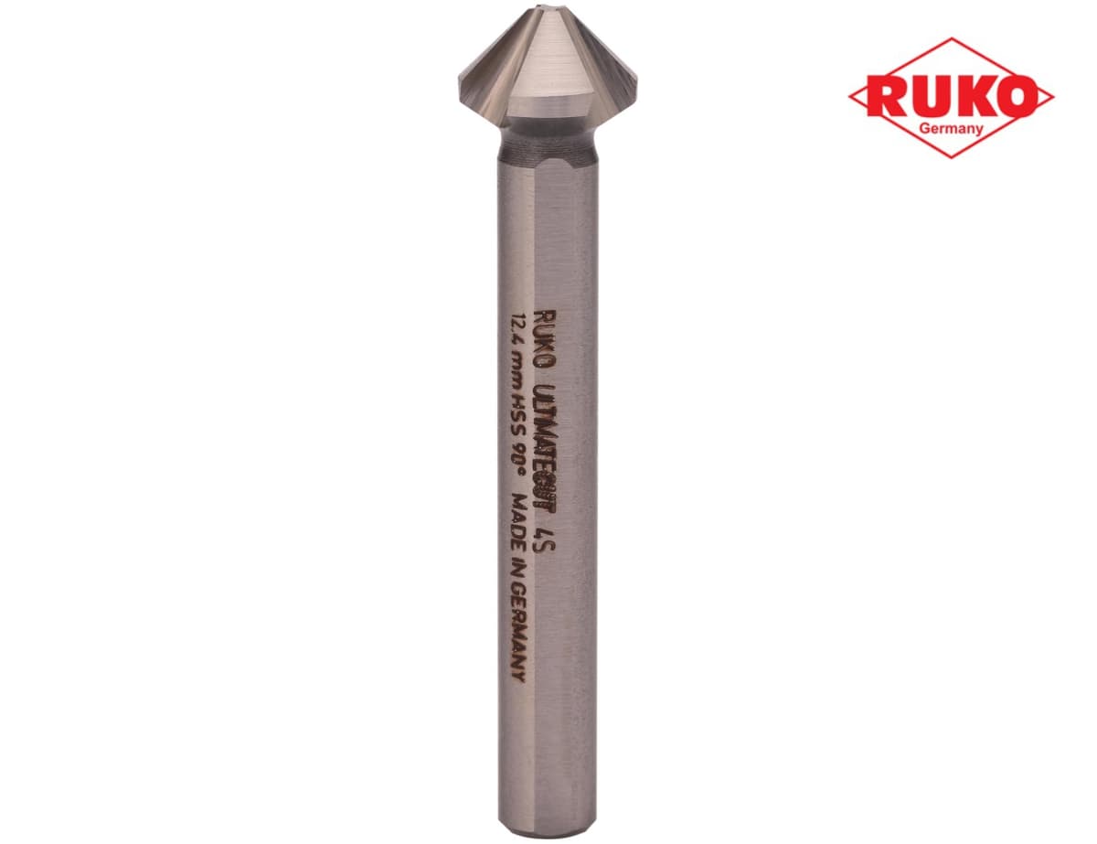 Зенковка RUKO UltimateCut 4S ц/х 90° 12,4 мм HSS-G 4z DIN335C L56 мм Ø8 мм 102876