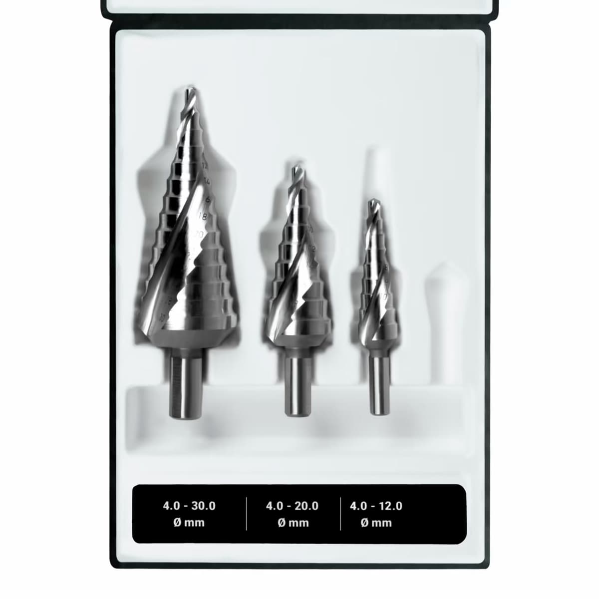 Набор ступенчатых сверл RUKO NextGeneration HSS-G 4-12/4-20/4-30 мм 3 шт 101026RK