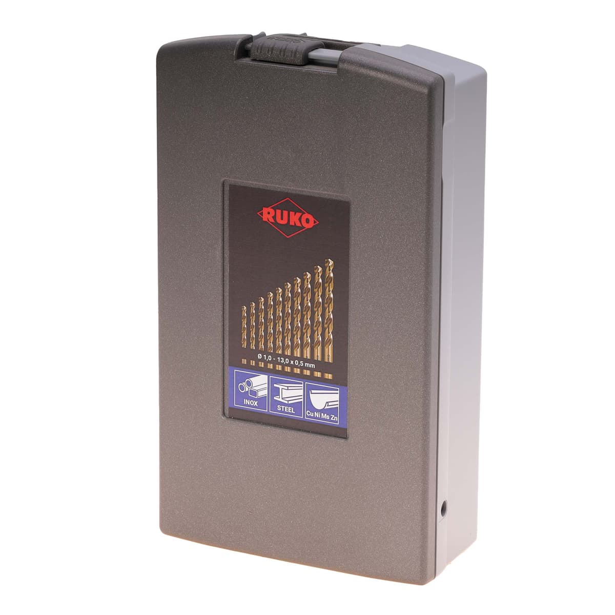 Набор сверл RUKO HSSE-Co5 130° DIN338 1,0-13,0 мм 25 шт 215215RO