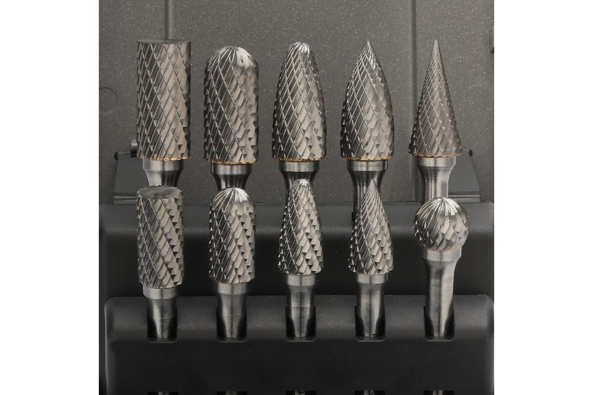 Набор бор-фрез твердосплавных RUKO HM 10 шт 116003RO