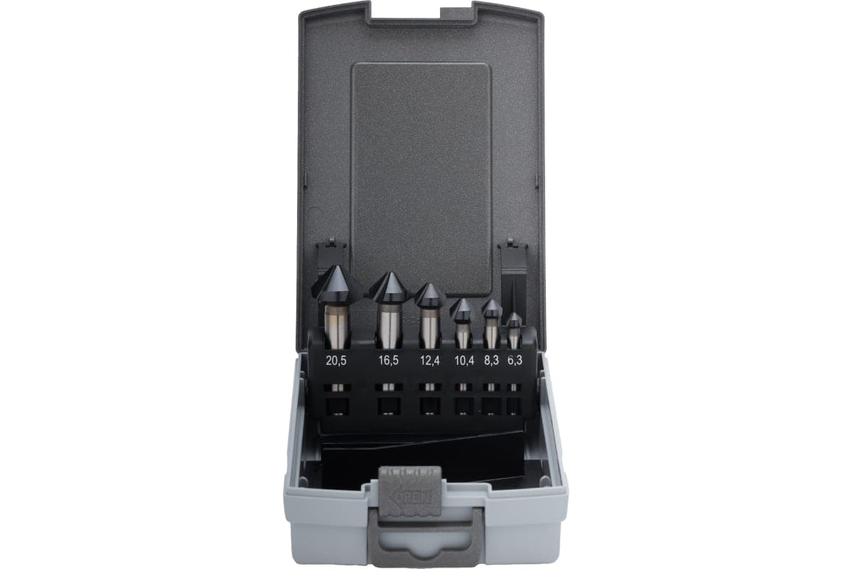 Набор зенковок RUKO 90° 6,3-20,5 мм DIN335C HSS-G TiALN 3z 6 шт 102152FRO