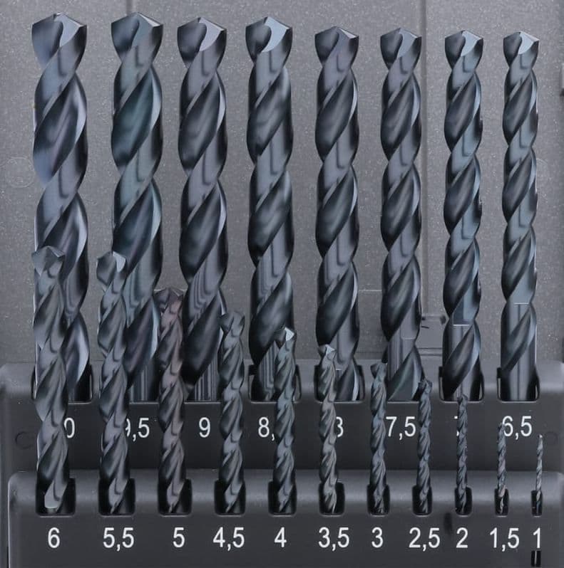 Набор сверл RUKO HSSE-Co5 TiALN 130° DIN338 1,0-10,0 мм 19 шт 215214FRO
