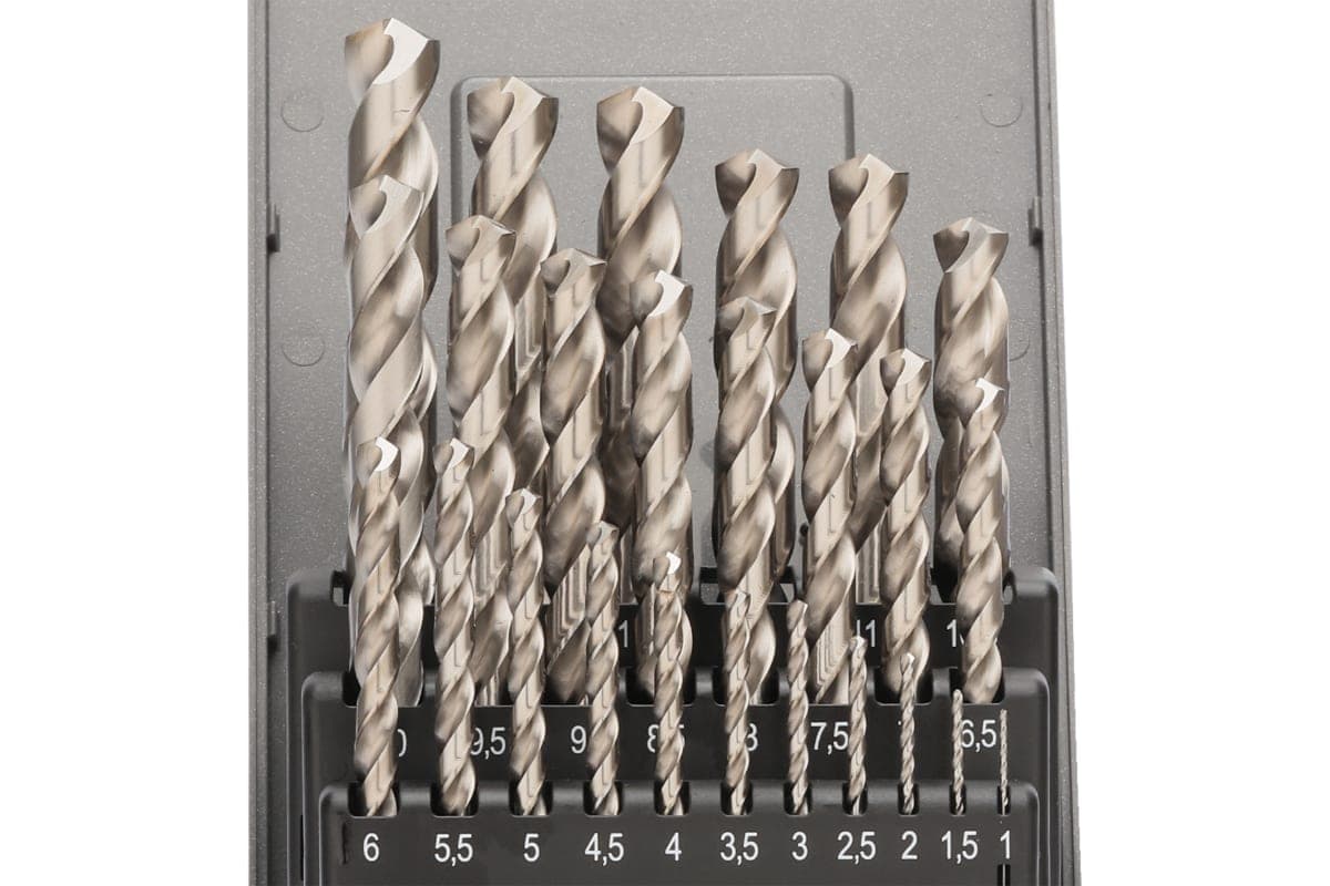 Набор сверл RUKO HSSE-Co8 VA 130° DIN338 1,0-13,0 мм 25 шт 281215ERO