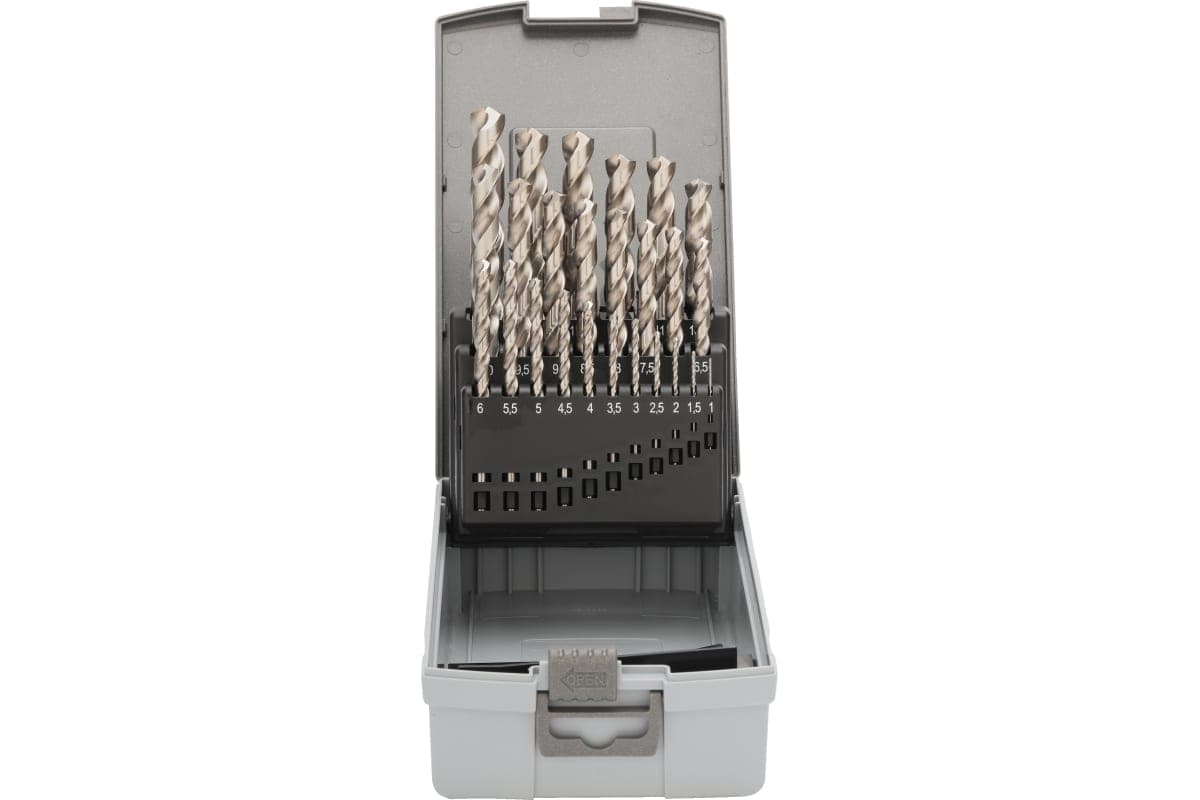 Набор сверл RUKO HSSE-Co8 VA 130° DIN338 1,0-13,0 мм 25 шт 281215ERO