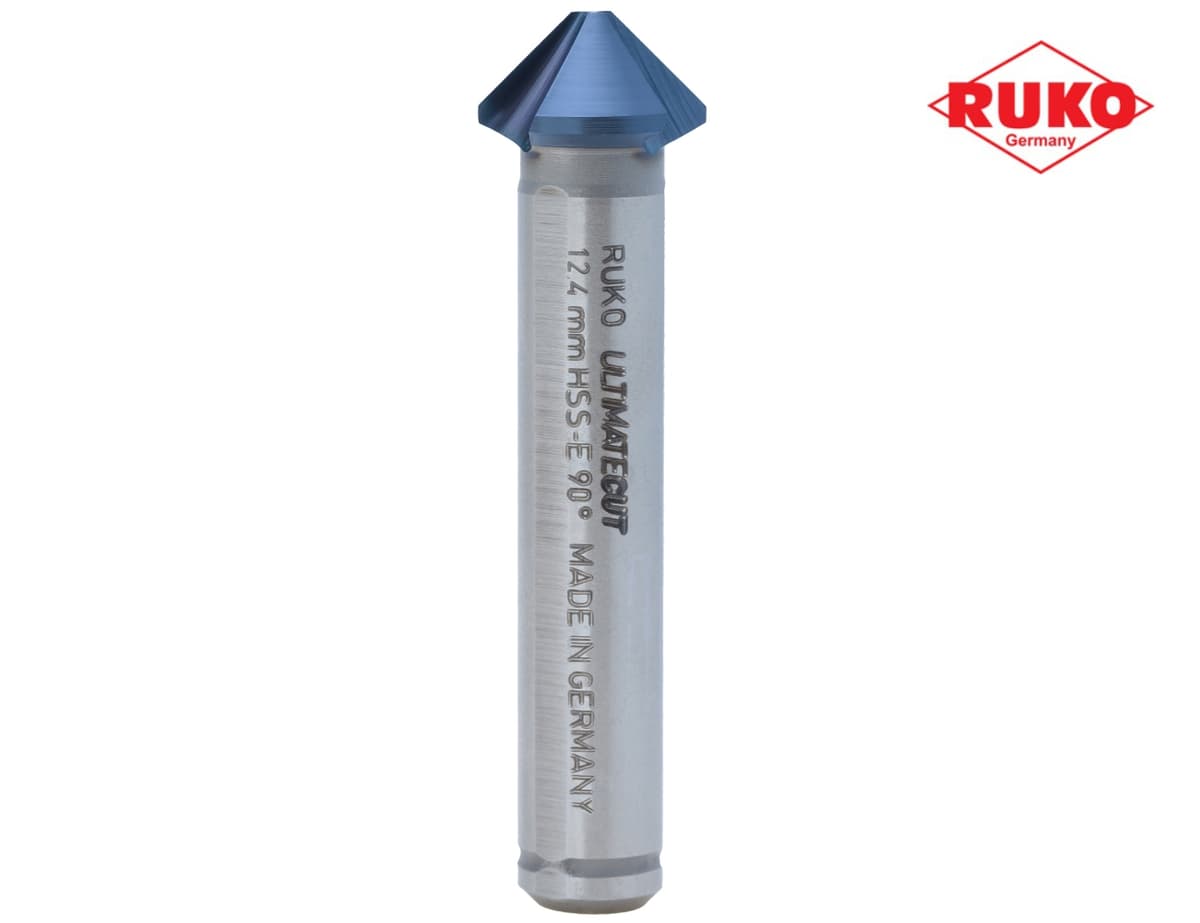Зенковка RUKO UltimateCut ц/х 90° 12,4 мм HSSE-Co5 RunaTec 3z DIN335C L56 мм Ø8 мм 102776EP